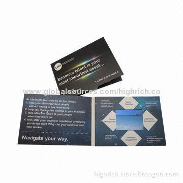 3.5-inch LCD TV Brochure Card